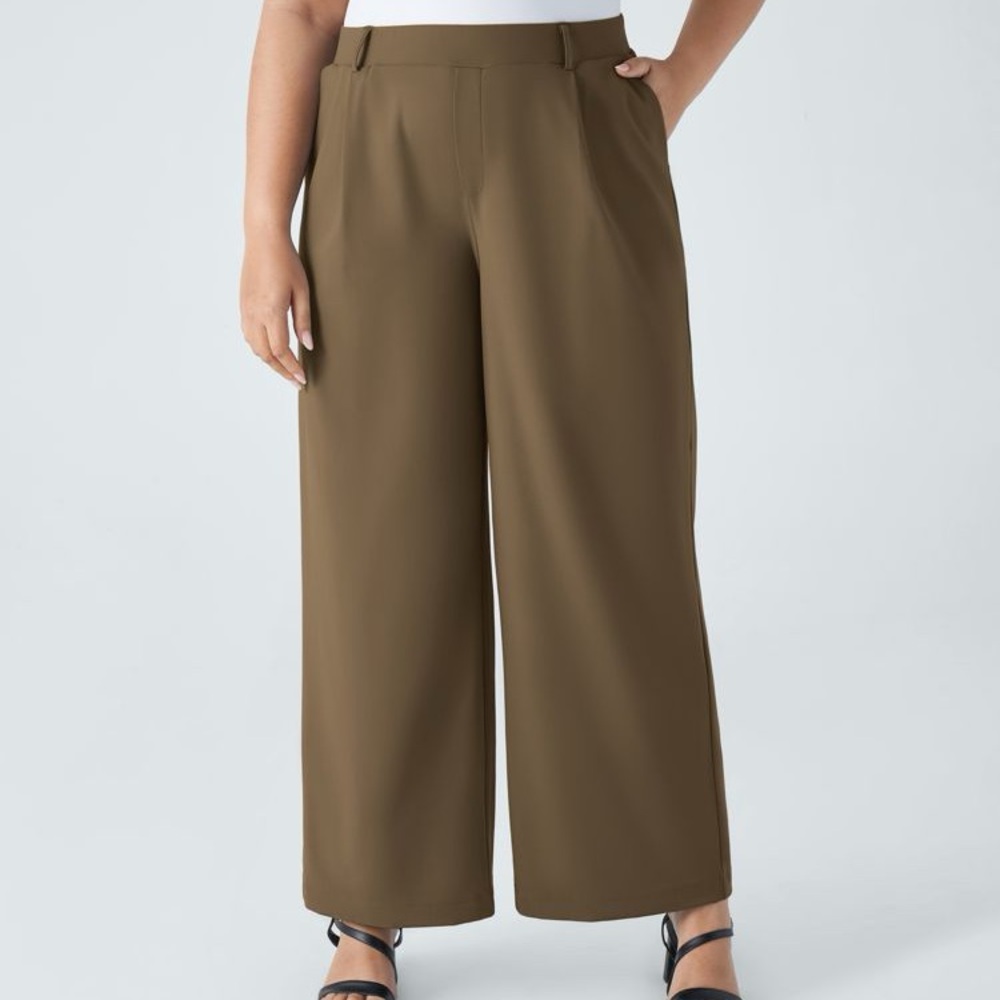 Halara Flex DayStretch High Waisted Pocket Straight Leg Pants - Picture 4 of 12